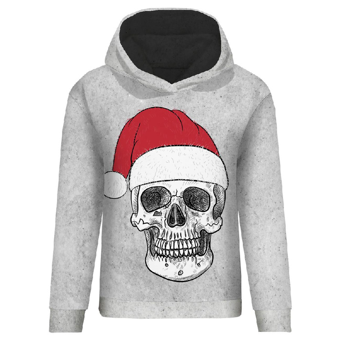 CLASSIC DAMEN HOODIE (POLA) - SANTA SKULL - Nähset XXL