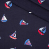 SAILING SHIPS pat. 2 / navy - single jersey