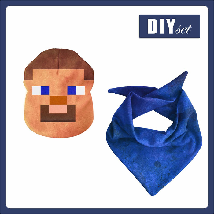 KID'S CAP AND SCARF (CLASSIC) - PIXEL BOY 55-58