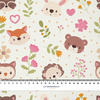 CUTE ANIMALS - Baumwoll Musselin
