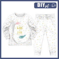 KINDERPYJAMAS "MIKI" - PASTELL-FEDERN (WILD & FREE) - Nähset