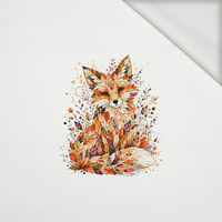 AUTUMN FOX - panel (60cm x 50cm) looped knit