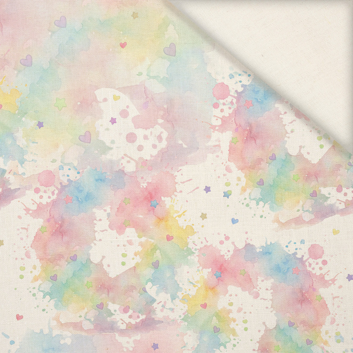 PASTEL BLOTS - Slub Weave