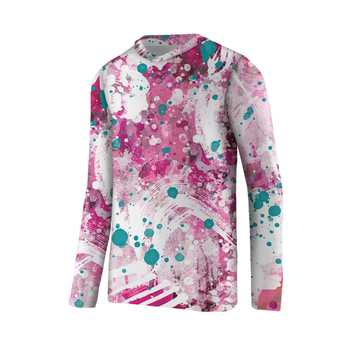 Thermo dívčí sada (NANCY) - PINK SPLATTER - Sada šití 134