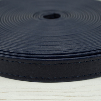 Pásek z eko kůže 19 mm - tmavomodrý