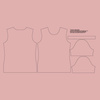 DAMEN T-SHIRT - B-05 ROSE QUARTZ XXS