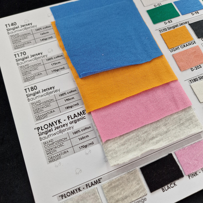 Color Swatch Book – Cotton Jersey without Elastane MIX