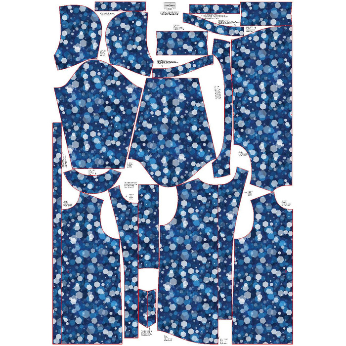 WOMEN'S PARKA (ANNA) - WINTER HEXAGON (WINTER IS COMING) - softshell XL