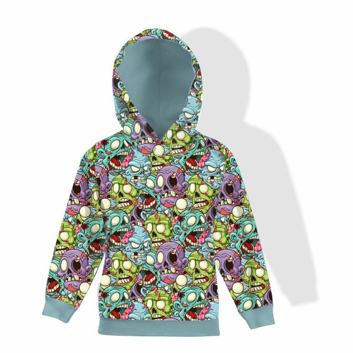 KINDER HOODIE (ALEX) - ZOMBIE - Sommersweat (158/164)
