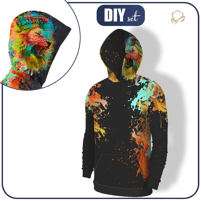 MEN’S HOODIE (COLORADO) - LION - sewing set M