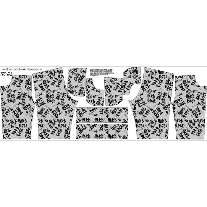 KID`S SHORTS (RIO) - METAL PAT. 2 - looped knit fabric 