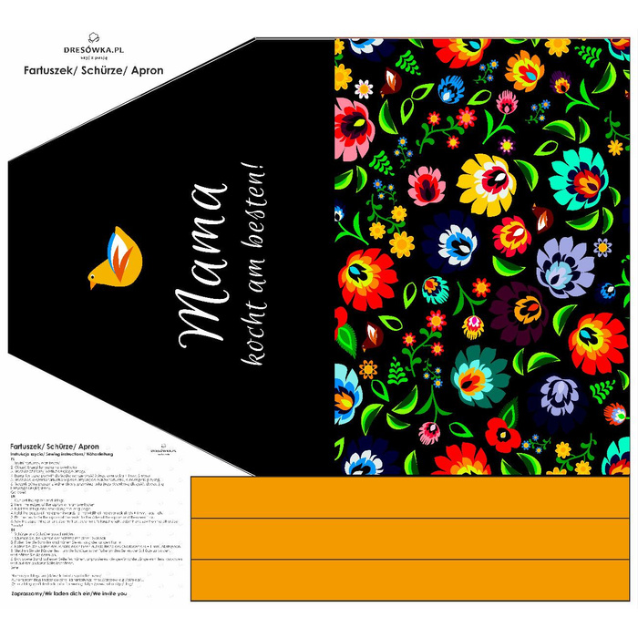 APRON - MAMA KOCHT AM BESTEN - sewing set