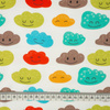 100CM FROHE WOLKEN (PASTELL - HIMMEL) - French Terry mit Elasthan
