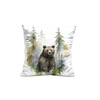 PILLOW 45X45 - WATERCOLOR BEAR - front + back