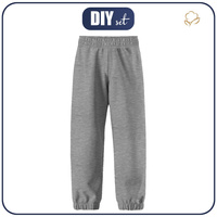 SOFTSHELL-HOSE (YETI) - MELANGE HELLGRAU - Nähset