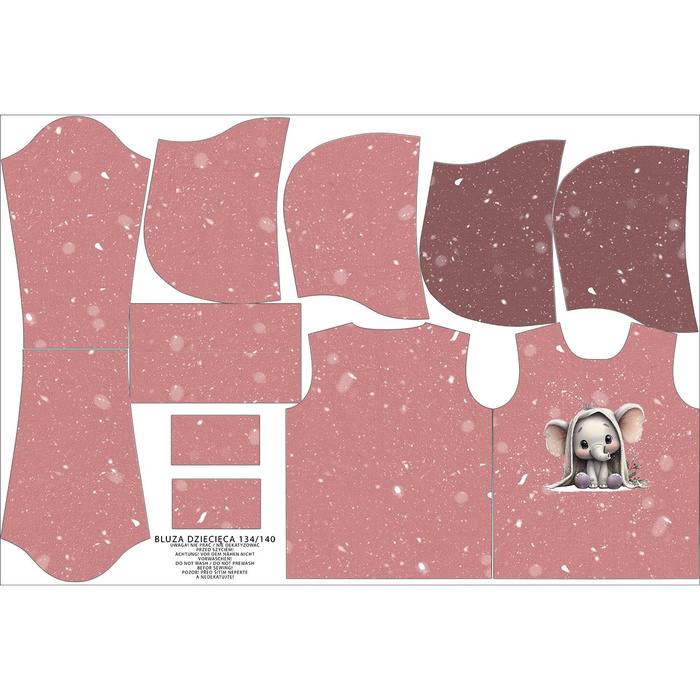 KINDER HOODIE (ALEX) - WINTER ANIMALS M.16 - Sommersweat (122/128)