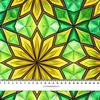 Stained Garden wz. 7 - Polster- Velours