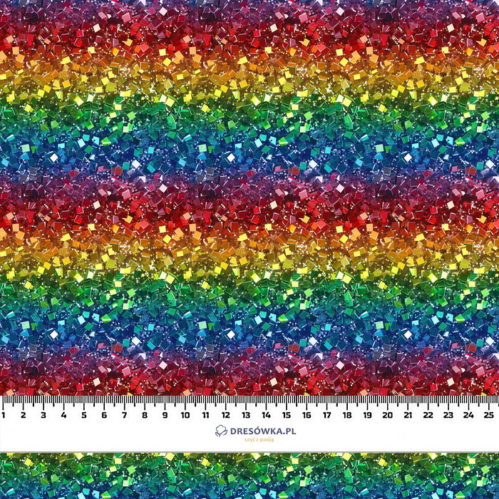 HOLOGRAPHIC RAINBOW wz. 2 - Wintersweat angeraut mit Elastan ITY