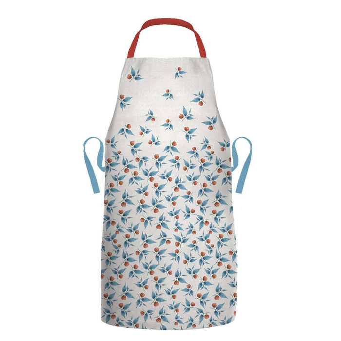 APRON - BLUE LEAVES pat. 2