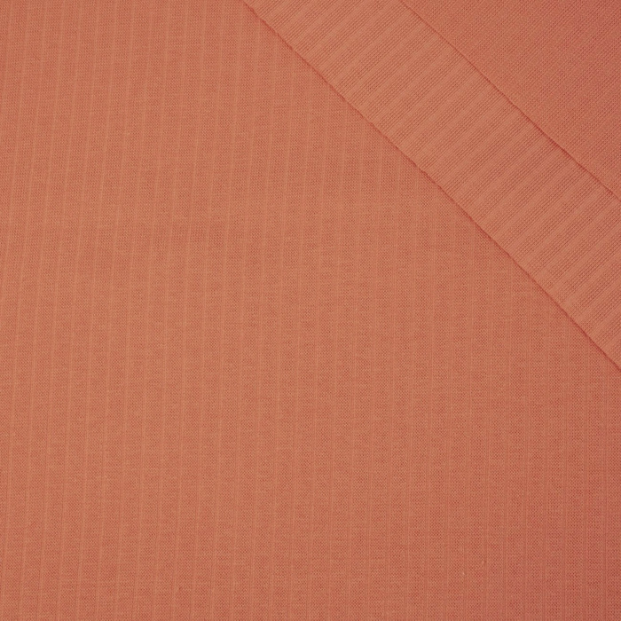 Tenký žebrovaný úplet HARMONIA 220g - PAPAYA ORANGE (D-108) 