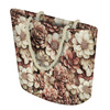 FLOWERS WZ.3/ Mocha Mousse  - looped knit fabric