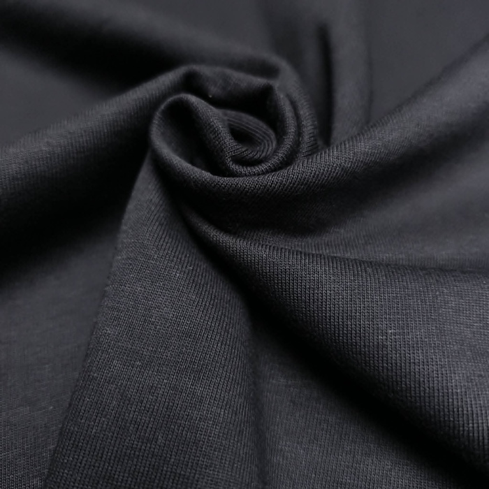 Single Jersey HEAVY 260g/ 100% bawełna - CZARNY