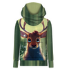 HYDROPHOBIC HOODIE UNISEX - ANIMATED REINDEER - sewing set