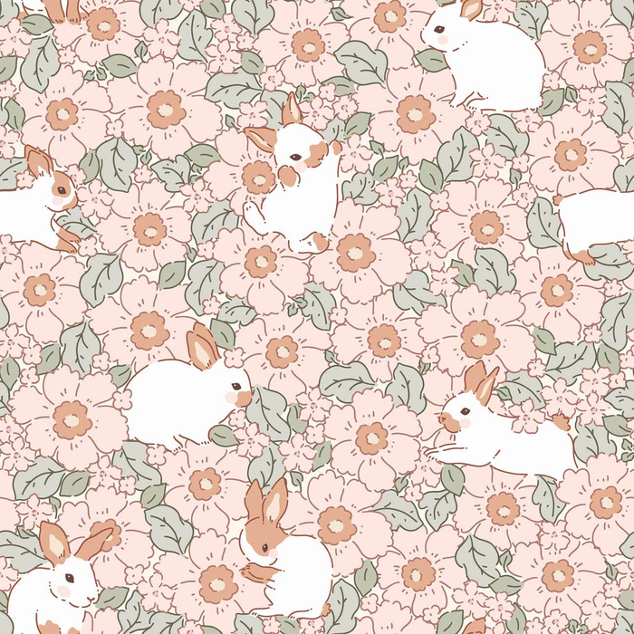 HARES ON FLOWERS - softshell