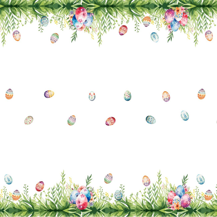 EASTER EGGS - Woven Fabric for tablecloths