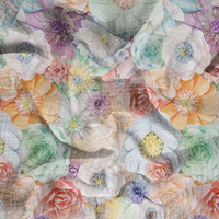 PASTEL FLOWERS WZ. 20 - Cotton muslin