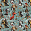 DOGS WZ. 3 / CHRISTMAS - Krepp