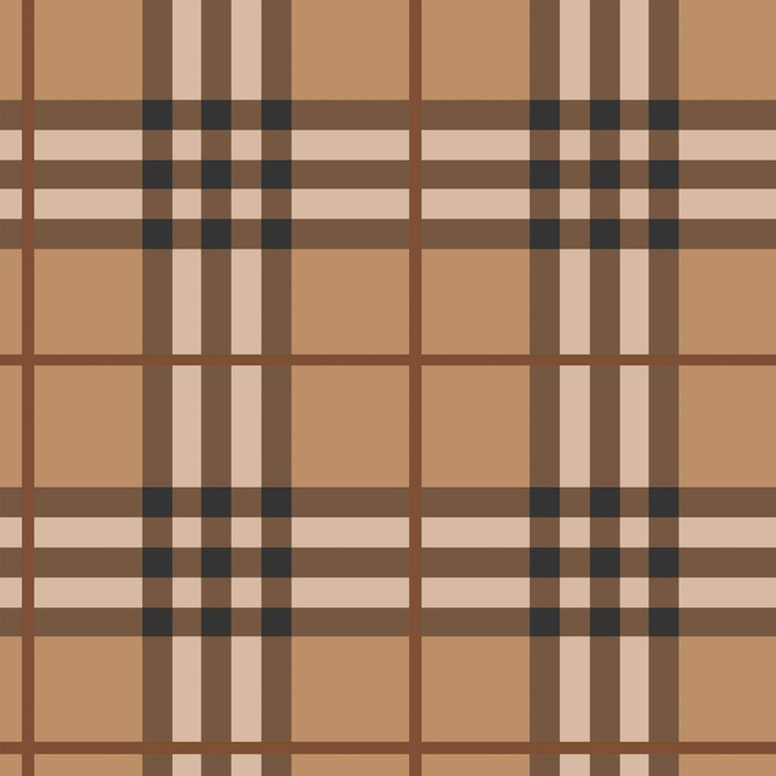 CHECK PAT. 13 / coffee - Waterproof woven fabric