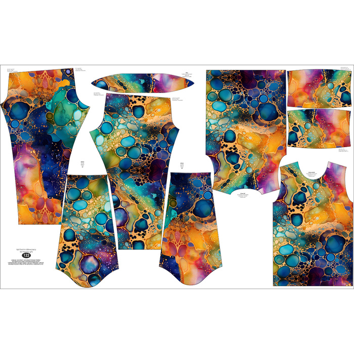 Thermo dívčí sada (NANCY) - alcohol ink wz.12 - Sada šití