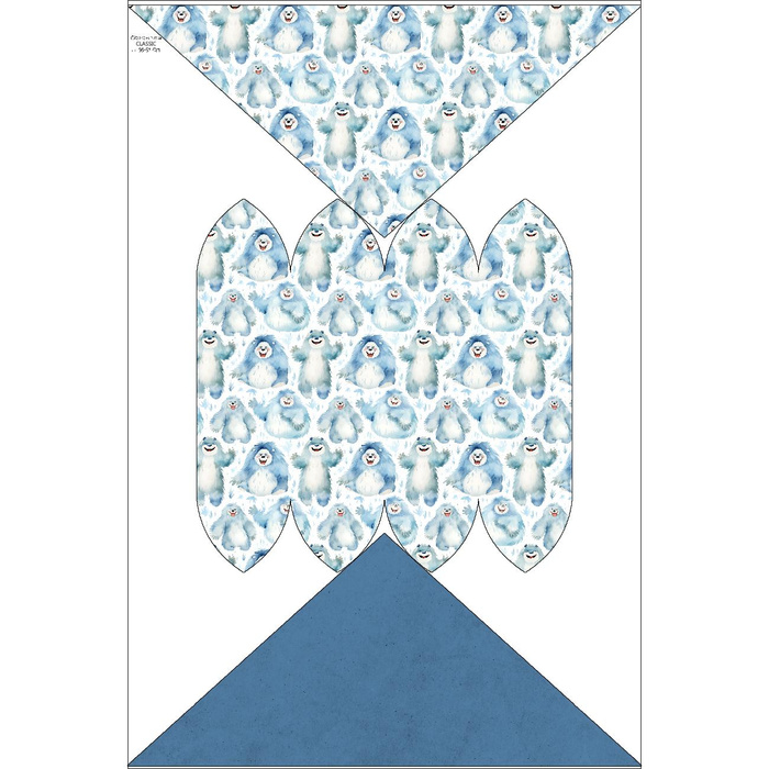 KID'S CAP AND SCARF (CLASSIC) - HAPPY YETI PAT. 2 55-58