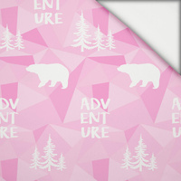 BÄREN (Adventure) / rosa - leichte Maschenware angeraut