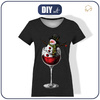 DAMEN T-SHIRT - TIPSY SNOWMAN - Single Jersey ITY L