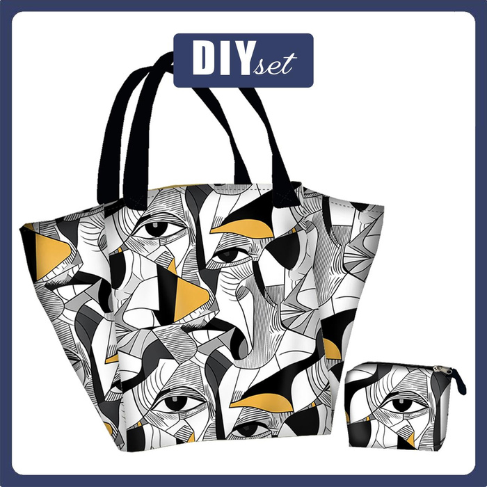 XL bag with in-bag pouch 2 in 1 -  EYES WZ.3 - sewing set