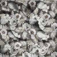 WHITE FLOWERS VZ. 2 - Mušelín bavlněný