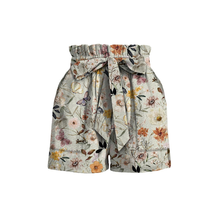 PAPERBAG SHORTS - BLUMEN MIX Ms. 3 - Nähset L