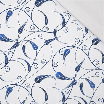 50CM LISTY vz.  5 (classic blue)  - single jersey 120g