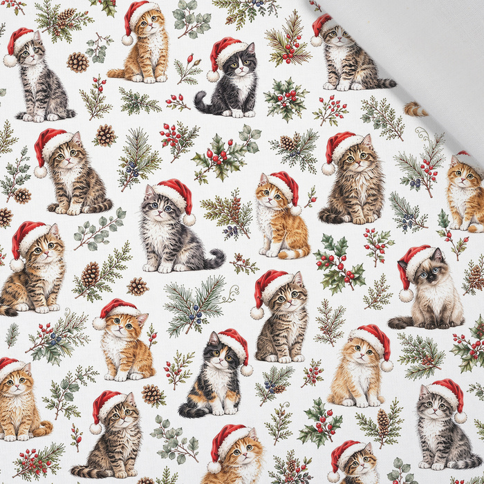 CHRISTMAS PETS WZ. 1 - tkanina bawełniana