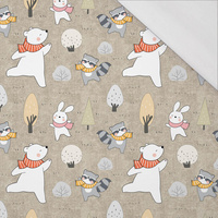 WINTER PARTY PAT. 1 (WINTER FUN) / ACID WASH BEIGE - single jersey with elastane