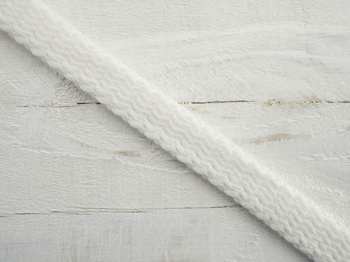 Flat String, width 8 mm -  white