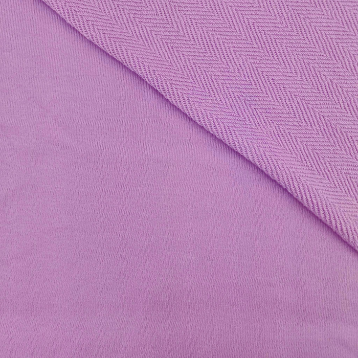 Reversible herringbone French terry - ORCHID/MR-35 (P290j)