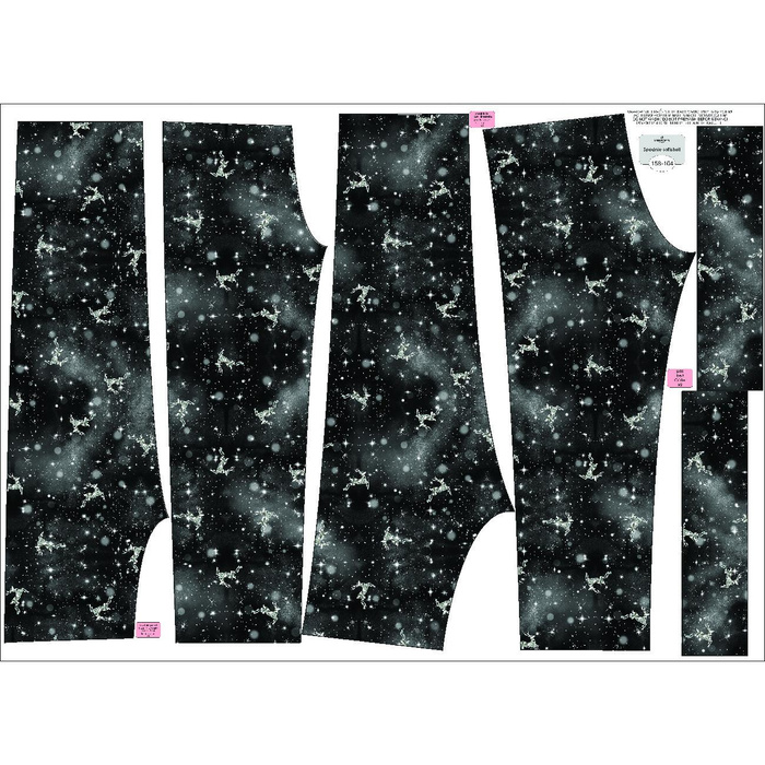 CHILDREN'S SOFTSHELL TROUSERS (YETI) - WINTER GALAXY PAT. 3 - sewing set (98/104)