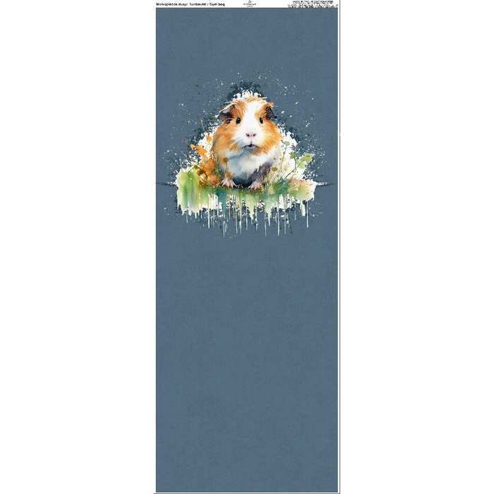 WORKOPLECAK - WATERCOLOR GUINEA PIG - duży