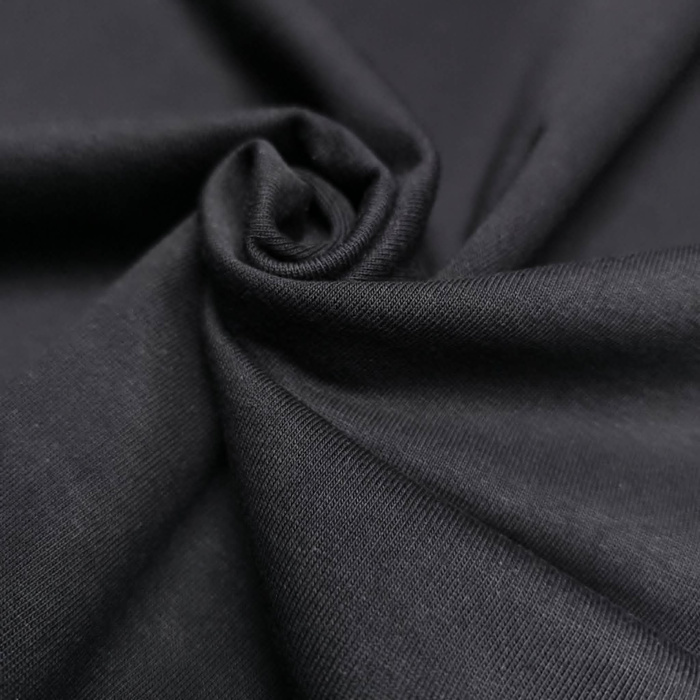 Prémiová tričkovina HEAVY 260 g/m² | 100% bavlna - ČERNÝ