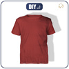 DIY sada – Dětské tričko z bavlněného úpletu RIB JERSEY - POTTERS CLAY (140/146)