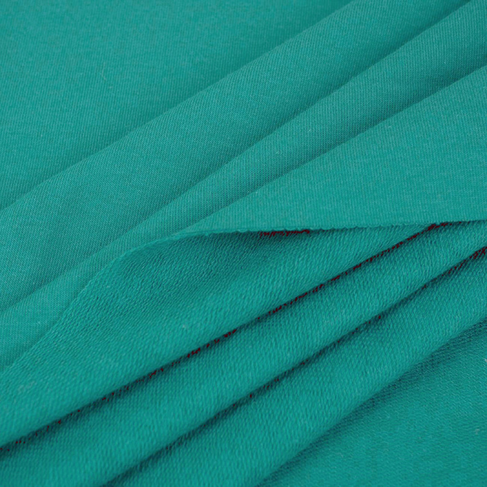 French Terry mit Elasthan - TRANSFORMATIVE TEAL (D-247)/ CYRANECZKA