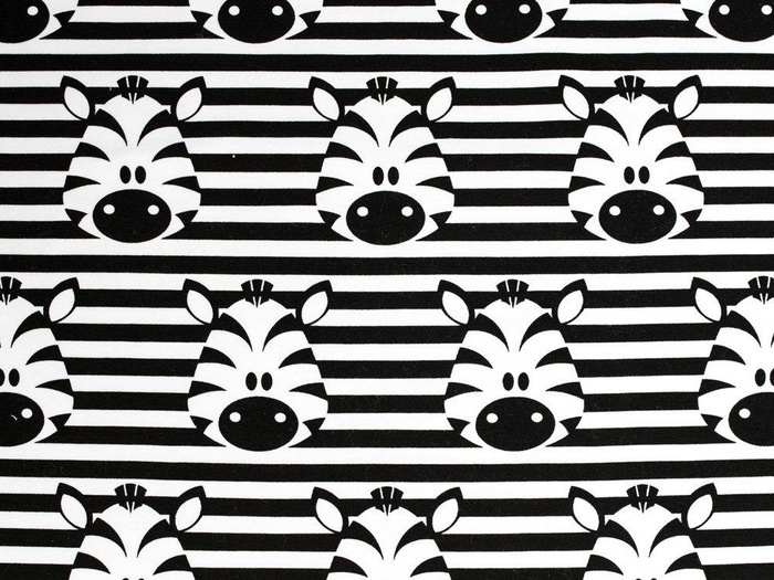 ZEBRY / bílý - úplet TE210